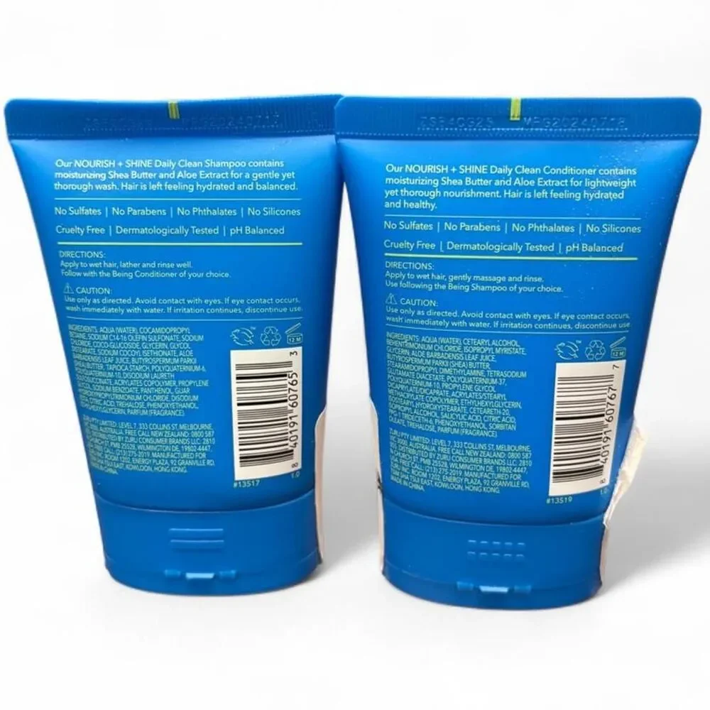 Being Nourish + Shine Shampoo & Conditioner Travel Set 3.04 oz